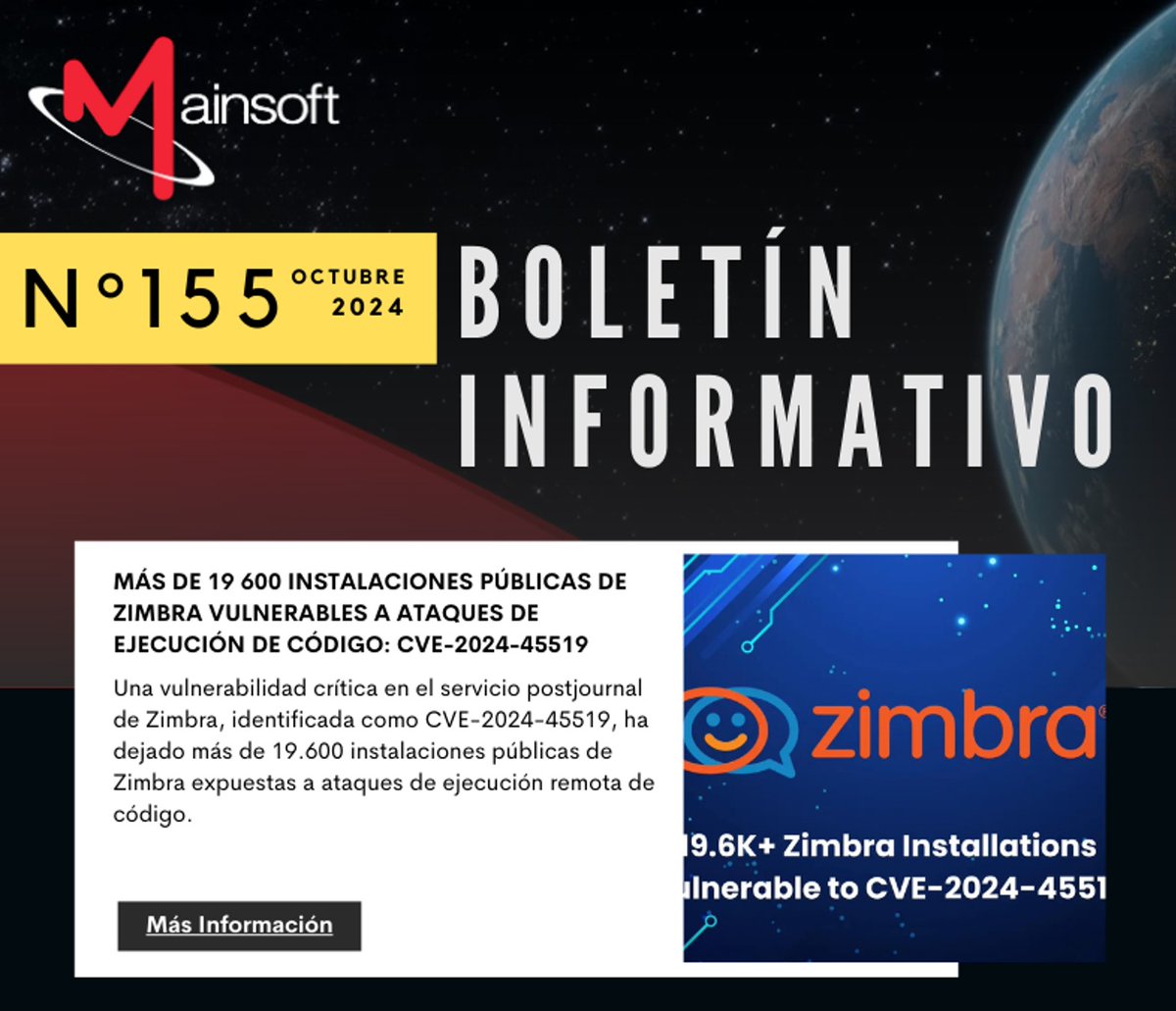 MainsoftPeru's tweet image. ¿Quieres enterarte de este y otros boletines de Ciberseguridad que tenemos para ti? Ingresa a mainsoft.cl/boletines-ti/ y ponte al día con las últimas noticias.