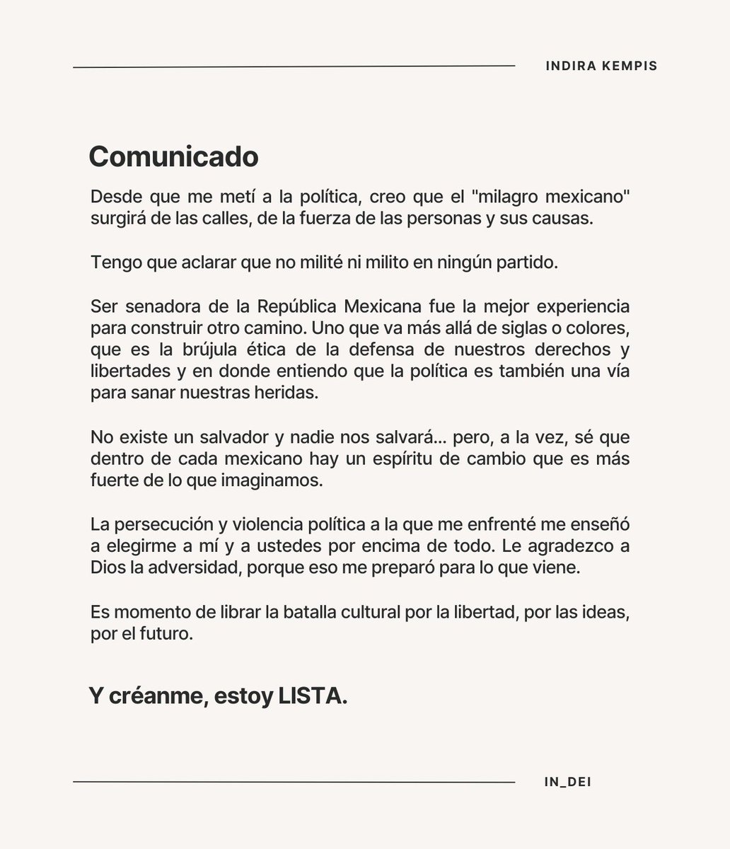 IndiraKempis's tweet photo. ✨🇲🇽 https://t.co/g44dxjdPUv