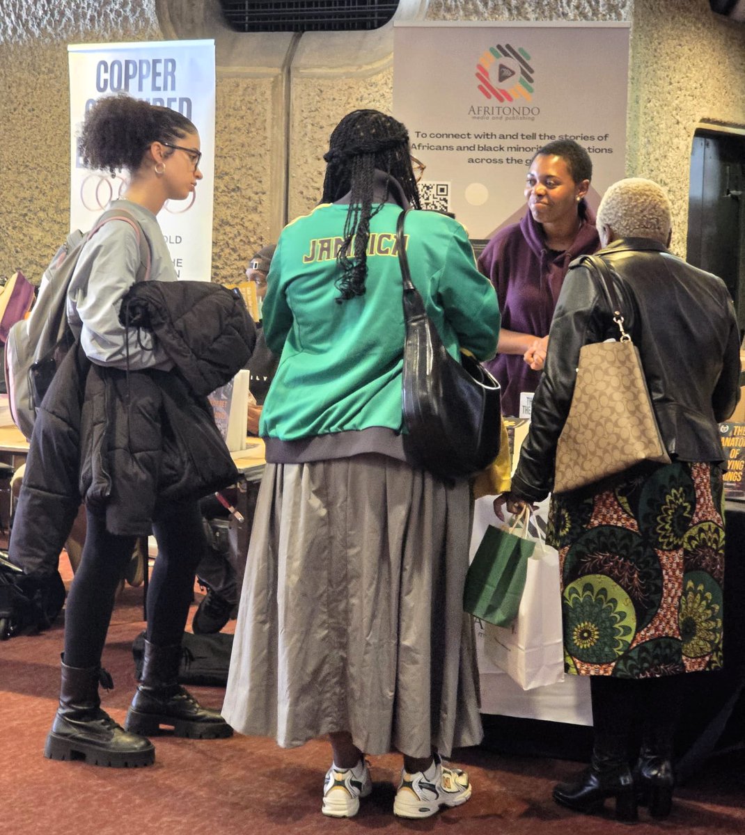 afritondo's tweet photo. It was a delight meeting so many of you at the Black British Book Festival last Saturday. Can't wait for the next one!

Also, our latest anthology, Travelling Men Don't Die, is out now. Details on how to get a copy to follow. Thank you for all your continued support🙏 https://t.co/ZWq0Ng1yto