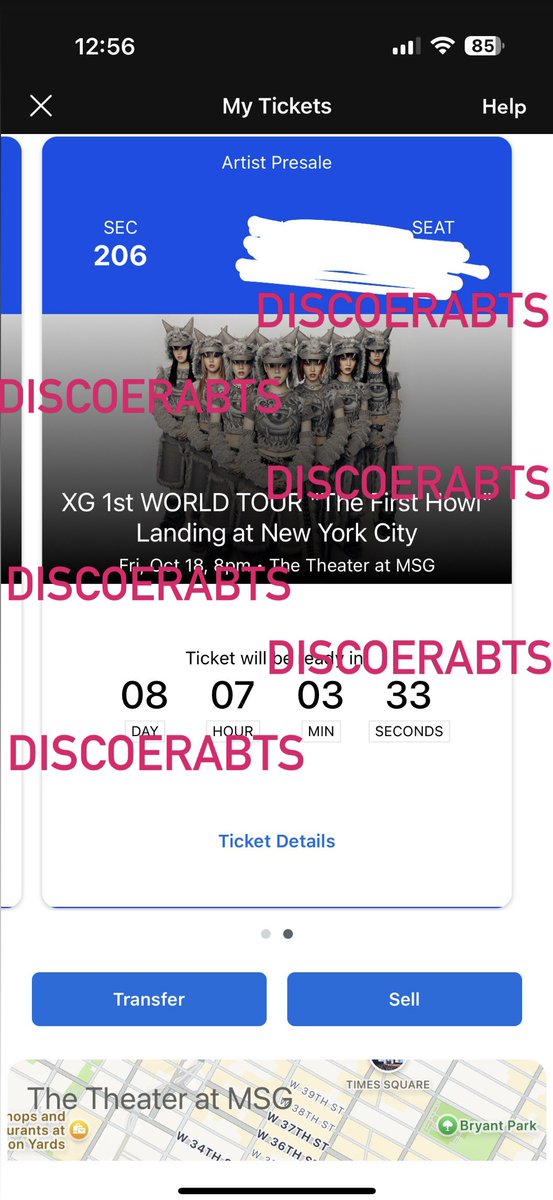 discoerabts's tweet photo. wts looking to sell my xg tickets for nyc 10/18 at the theater msg!! 2 separate tickets in the 200s sections, dm me if interested!! selling for fv/obo, will send any and all proof needed also have past ticket sales on my acc!! #xg #XG_1stWORLDTO https://t.co/XUessUS8B4