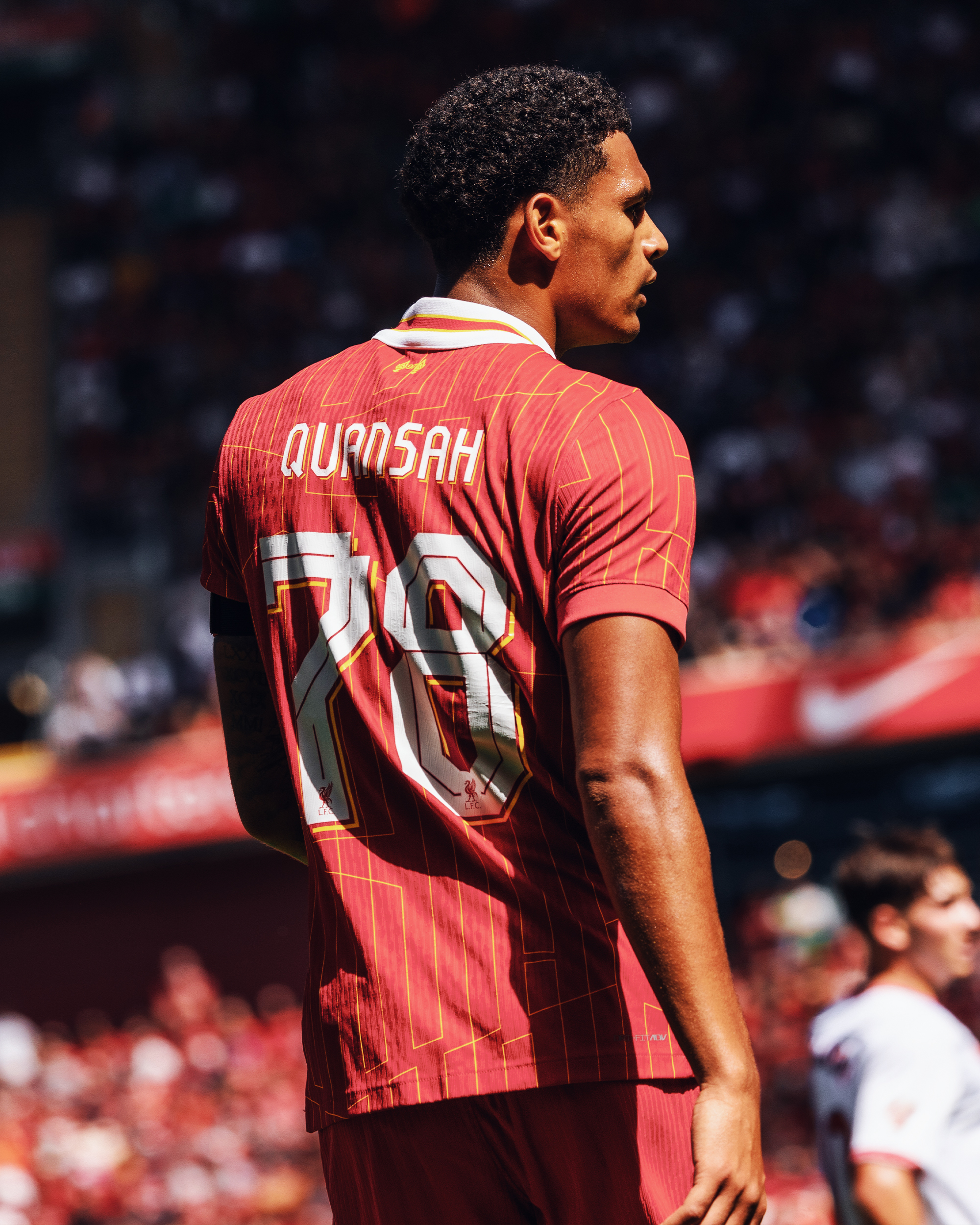 Quansah in action for the Reds.