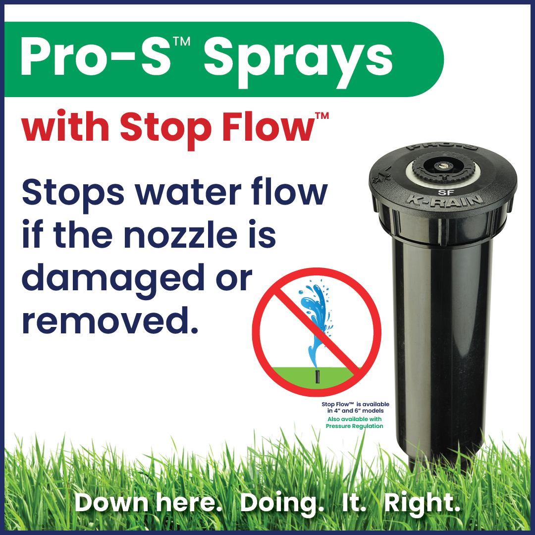 KRainSmartIdeas's tweet image. Prevent water waste by using the Pro-S™ Spray with Stop Flow™. If the nozzle is damaged or removed, water flow immediately stops. 

krain.com/pro-s-2-3-4-6-…

#KRain #StopFlow #Sprinklers #LawnCare #SmartIrrigation #Irrigation #SprinklerSystem