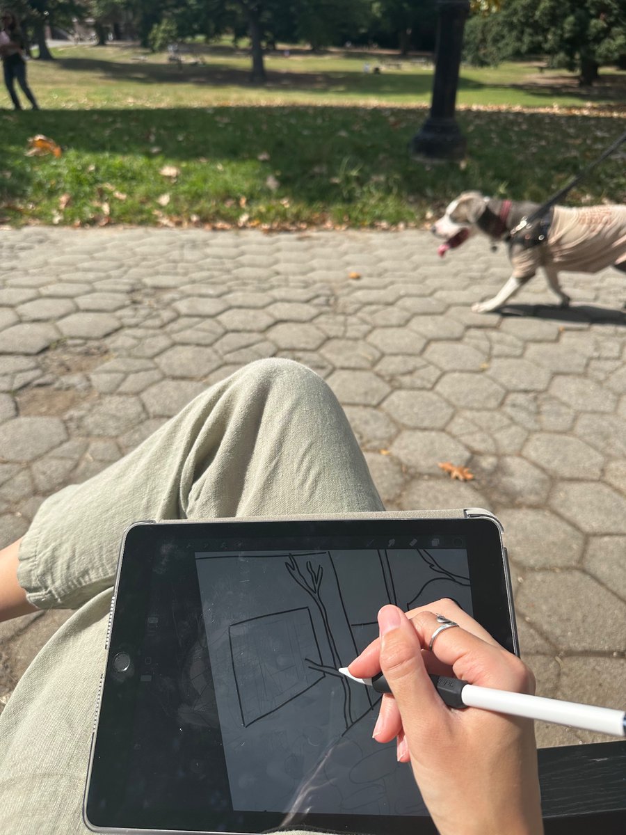 I’ve been trying to make “Monday Funday” a thing 😅

I start my week with something I’m excited about or particularly fun. 

One week I went to the Met on a Monday which is wild to call that work. 

Today I sketched in the park on an A+ weather day!