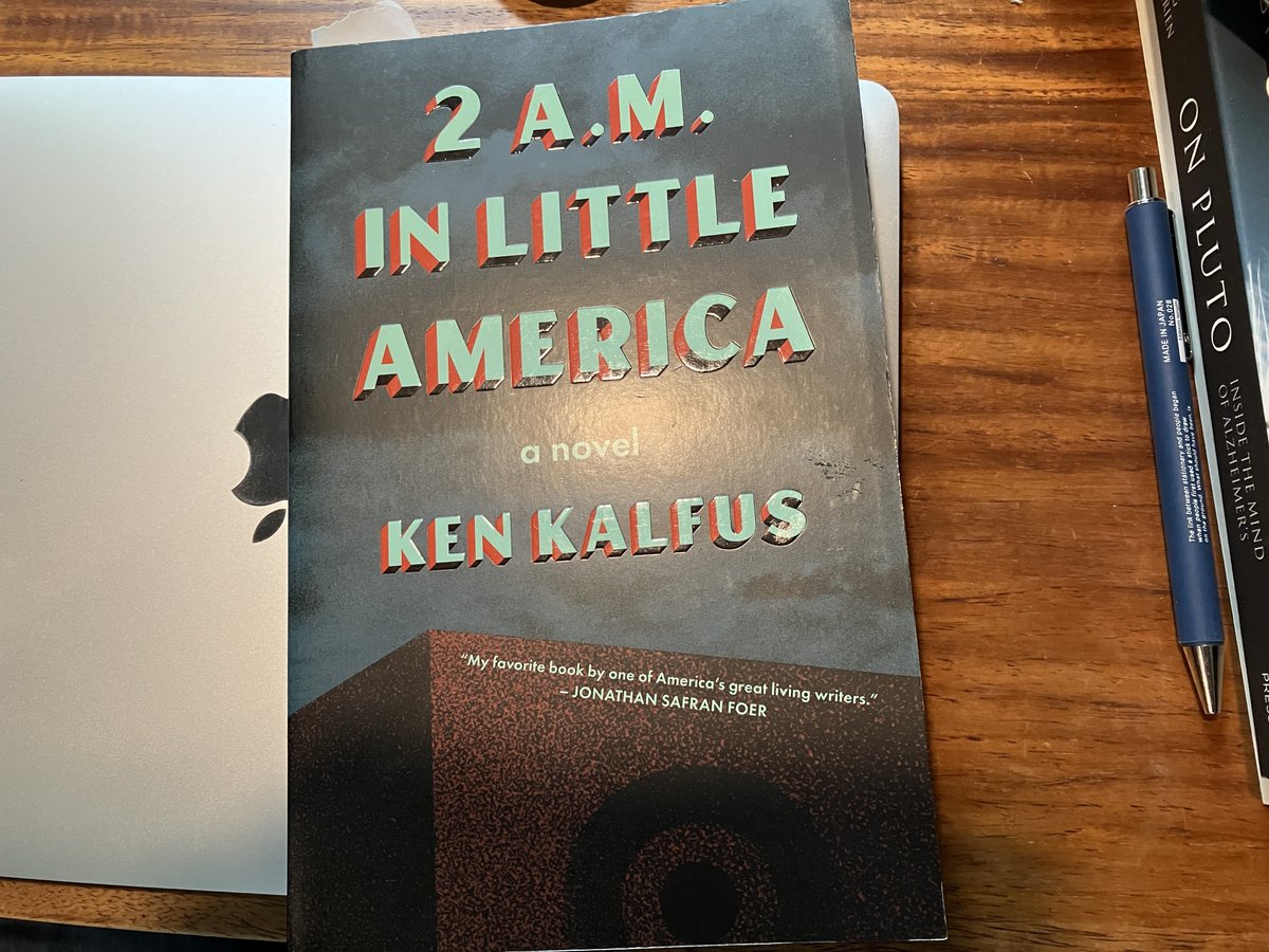 JasonVillemez's tweet photo. I want to shout out @KenKalfus and his incredibly timely novel 2 A.M. in Little America. It's about an American refugee abroad who has escaped the country (which is now dominated by local militias and paramilitaries). Centralized government is gone. People killed bc of politics.. https://t.co/xknSAj83mR