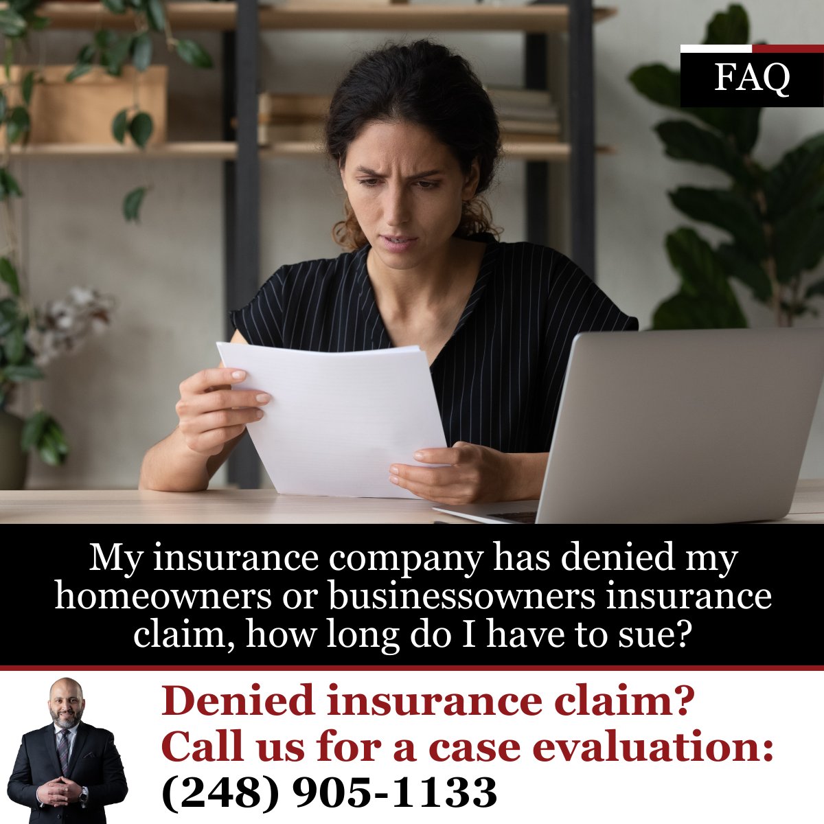 RabihHamawi's tweet image. My insurance company has denied my homeowners or businessowners insurance claim, how long do I have to sue?

🌐hamawilaw.com/question-answe…

#attorneyrabihhamawi #insuranceclaimsprocess #fireinsurancelawyer #المحامي_ربيع_الحموي #دعاوى_ضد_شركات_التأمين #مقاضاة_شركات_التأمين