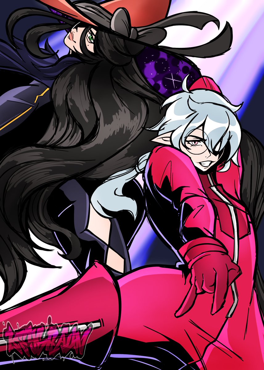 keyshaunisbored's tweet image. two witches absolutely serving

c0mm for @AtelierEmrys ft @PAMaster2 

#Bayonetta