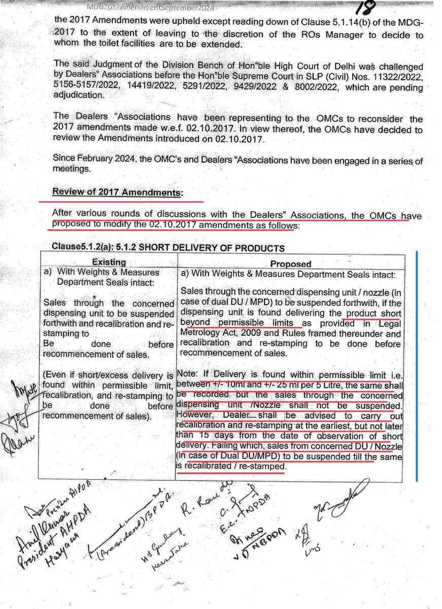 294
<a href="/BPCLimited/">Bharat Petroleum</a> <a href="/IndianOilcl/">Indian Oil Corp Ltd</a> <a href="/HPCL/">Hindustan Petroleum Corporation Limited</a> Reminding you all that there exists no “PERMISSIBLE LIMIT” but PERMISSIBLE ERROR that cannot be made a tool to “CHEAT CUSTOMERS” as per the State Legal Metrology (Enforcement) Rules under The Legal Metrology Act, 2009. The Maximum Permissible