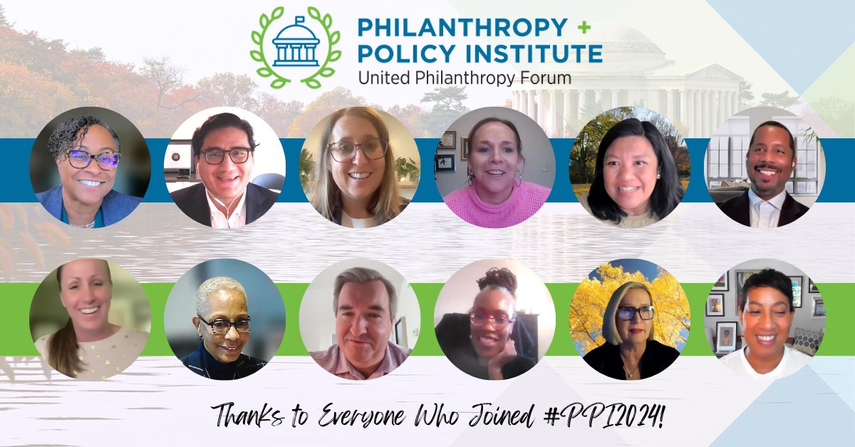 🤝 The Forum sincerely thanks the sector leaders and advocates from across the country who participated in the Philanthropy + Policy Institute. From guest speakers’ valuable insights to attendees’ collaboration, this key engagement helped make #PPI2024 a success! 🙌