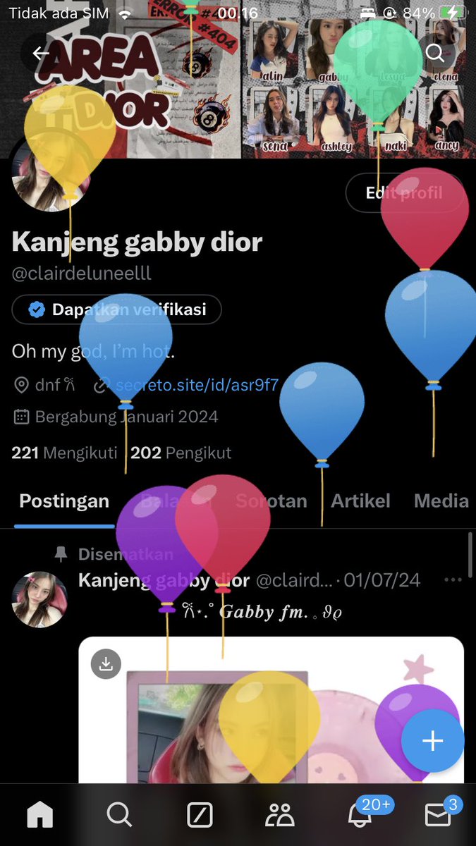 Eh ada balon🧍🏻‍♀️☝🏻🪅🧸