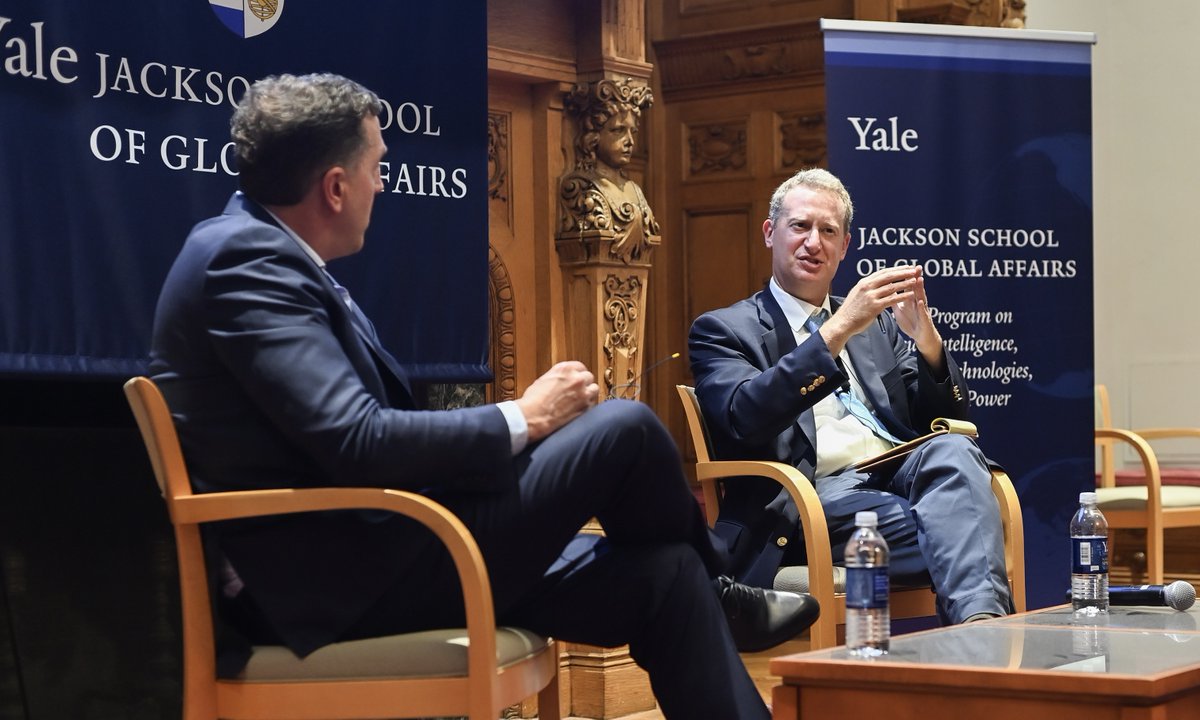 DonaldLeka's tweet photo. Next Generation AI: Anticipatory Intelligence Forecasting Unexpected Geopolitical and Environmental Events Presentation at the Schmidt Program on Artificial Intelligence, Emerging Technologies, and National Power, Jackson School of Global Affairs, Yale University

#GeoPolitics, #AI, #Yale, #JacksonSchool, #SchmidtProgram, @JacksonYale