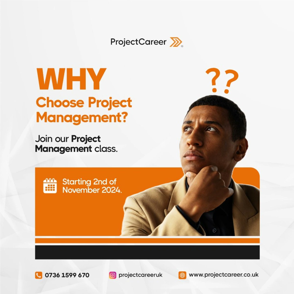 ProjectCareerUK's tweet image. 🏆 Project Management is one of the fastest-growing professions. With ProjectCareerUK’s training in November, you’ll learn everything from managing timelines to executing live projects.
📅 Nov 2nd/3rd, 9th/10th, 16th/17th.  
#FastTrackSuccess #ProjectManagement