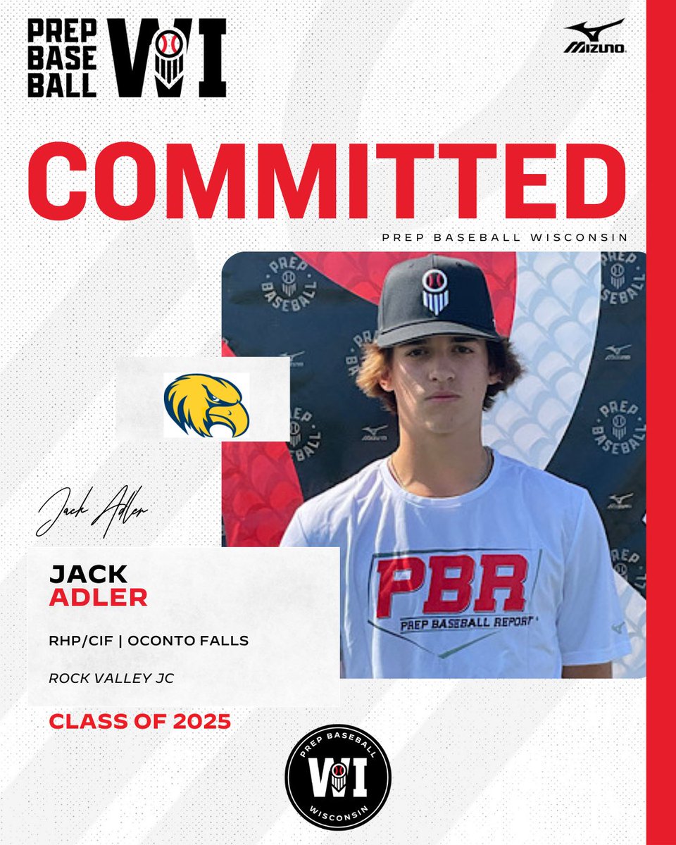 Prep Baseball Wisconsin (@prepbaseballwi) on Twitter photo RHP/CIF Jack Adler (Oconto Falls, 2025) commits to Rock Valley JC.
(@GoldenEagleBSBL | <a href="/RaysNorth/">GRB Rays-North</a>)
👤: loom.ly/pU45lh8 RHP/CIF Jack Adler (Oconto Falls, 2025) commits to Rock Valley JC.
(@GoldenEagleBSBL | <a href="/RaysNorth/">GRB Rays-North</a>)
👤: loom.ly/pU45lh8