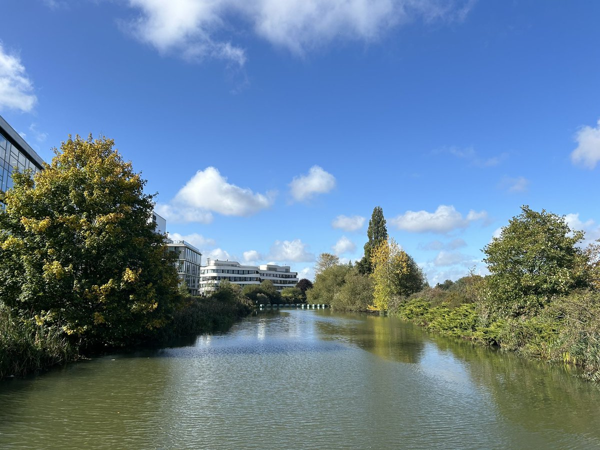 Beautiful view on the River Nene earlier today <a href="/UniNorthants/">UniofNorthampton</a>