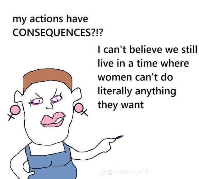 WomenBeingAwful's tweet photo. Modern women in a nutshell https://t.co/FRSLLnzDQz