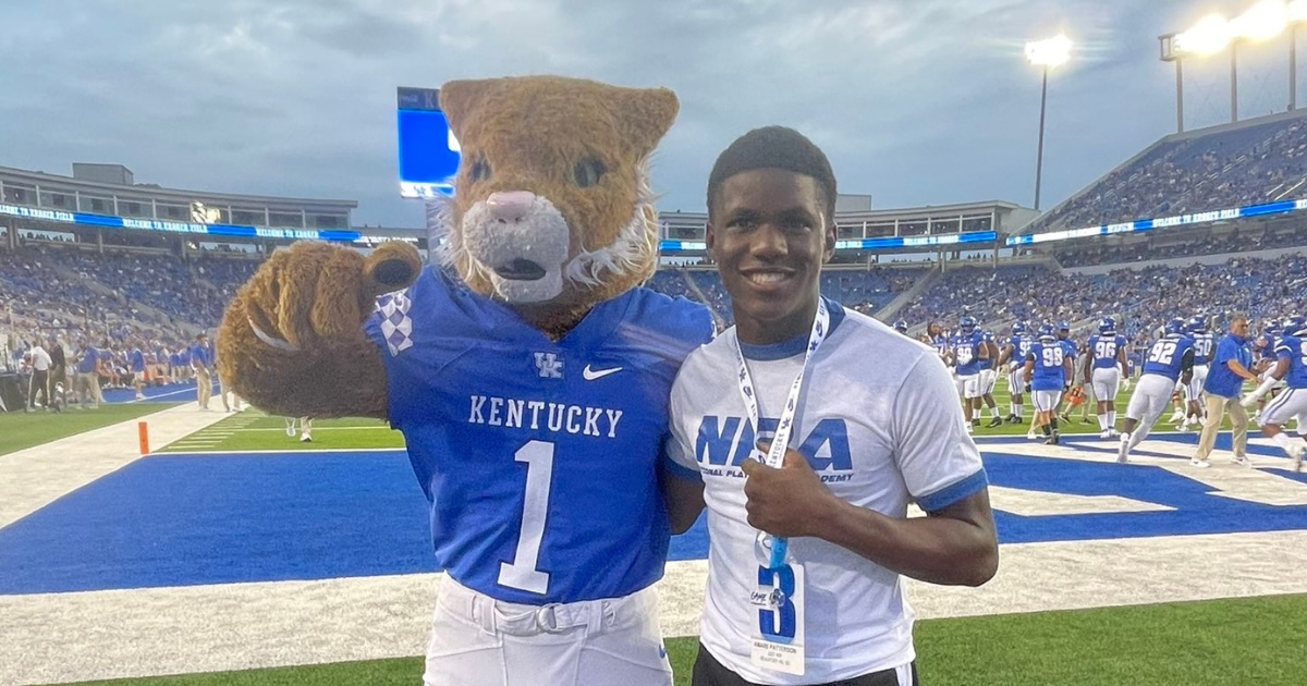 JacobPolacheck's tweet photo. NEW on KSR+ 

2027 WR Amare Patterson Looking to Return for Kentucky Visit After Recent Offer

STORY: https://t.co/rzv7LbR0Zl https://t.co/NVnxq1W2xl