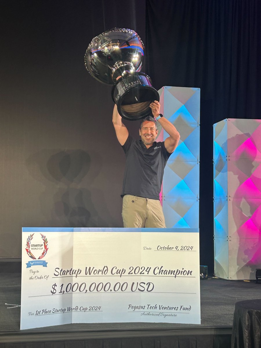 SolarNinjaTroy's tweet image. I'm so proud of the entire #earthgrid team. We won the 2024 #StartupWorldCup event last week, including a $1M investment prize! @earthgrid_io