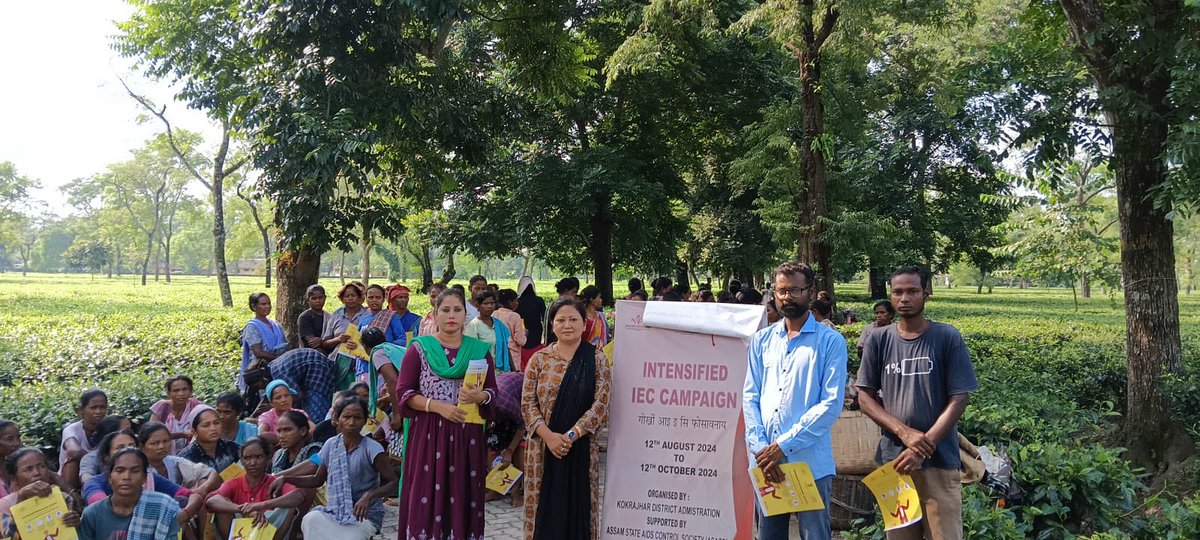 dtoaakjr's tweet photo. A few glimpses of today’s 60 days IEC Campaign on HIV /AIDS at Mornoi Tea Estate.
07/10/2024
@NACOINDIA 
@officialASACS @dckokrajhar @KokrajharNhm https://t.co/bw4OTmKLVv