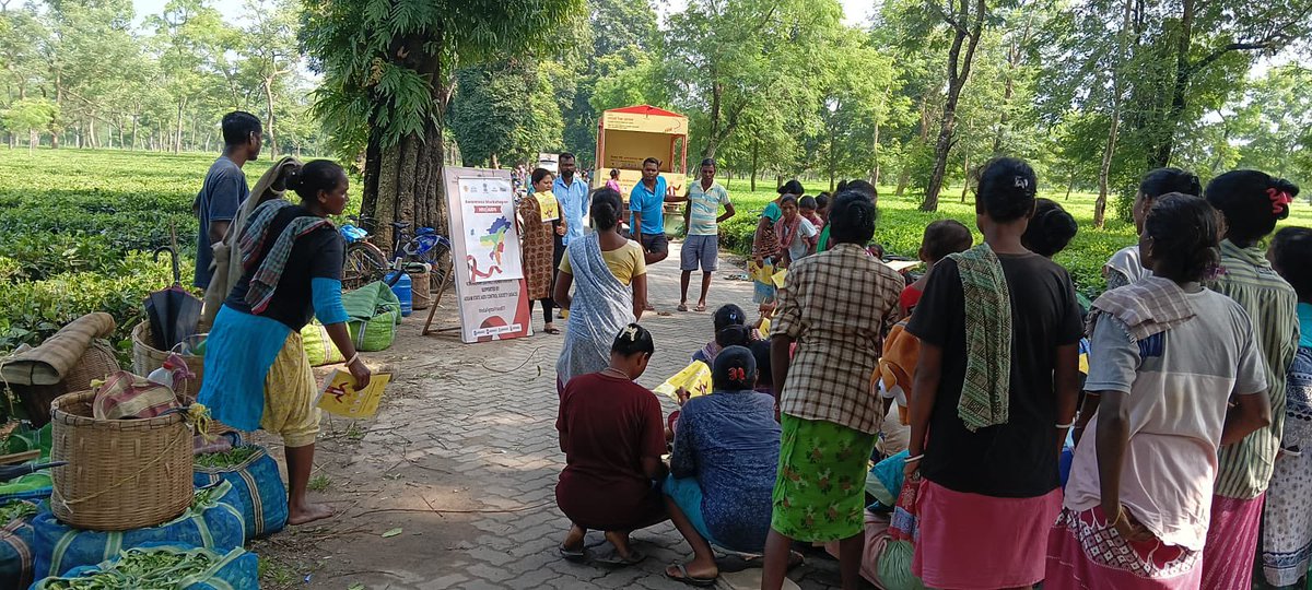 dtoaakjr's tweet photo. A few glimpses of today’s 60 days IEC Campaign on HIV /AIDS at Mornoi Tea Estate.
07/10/2024
@NACOINDIA 
@officialASACS @dckokrajhar @KokrajharNhm https://t.co/bw4OTmKLVv