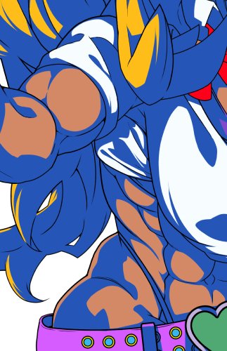 最近なんでもかんでも線画にするんじゃなくて塗りだけでも立体感を出すべきだと学んだ 