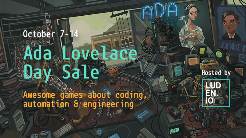 Hexahedra, my game of programming, cubes, and tiny octopuses, has gone on sale for the first time as part of the Ada Lovelace Day sale on Steam - it's currently 20% off! Grab a copy here 👇

store.steampowered.com/app/1248420/He…