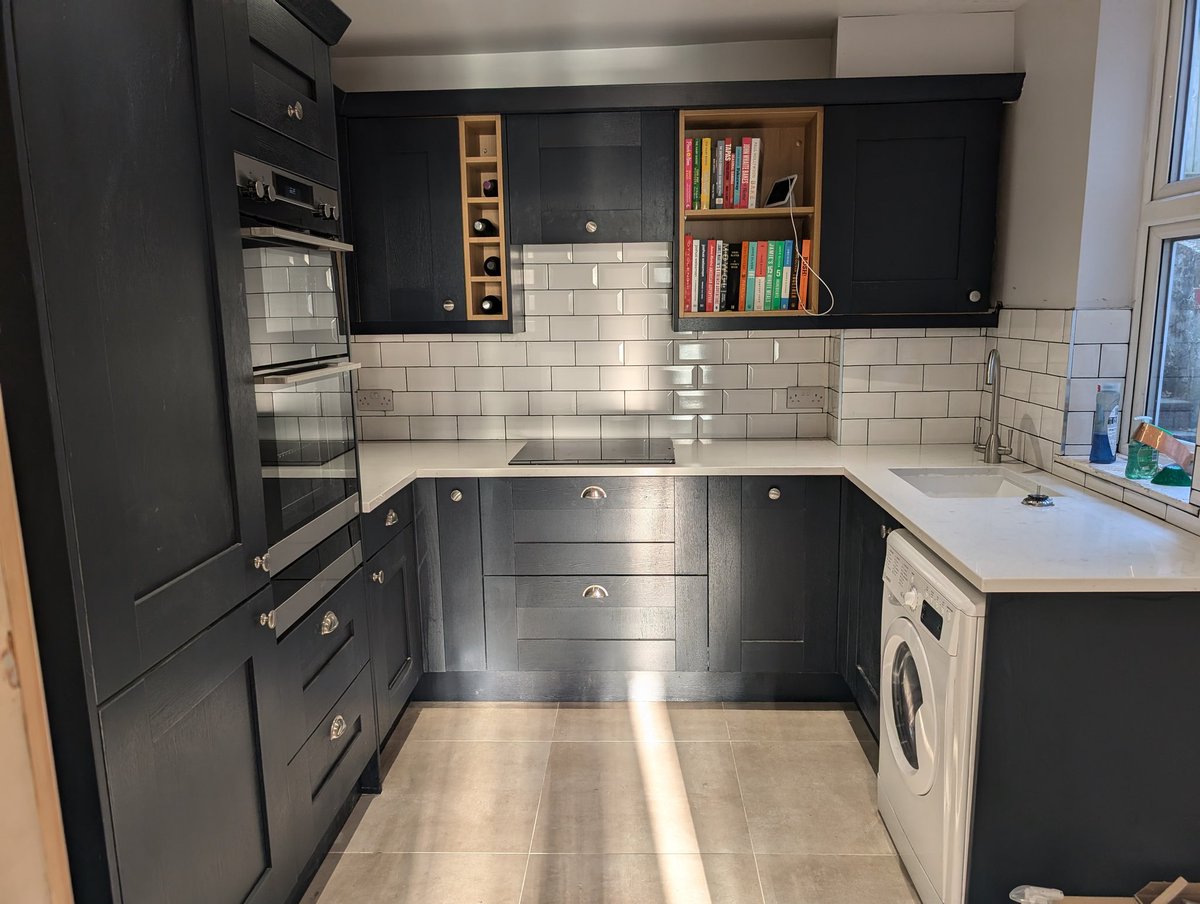 Completely unrelated to teaching... But I'm in love with my new kitchen 😍 (before and after shots!)