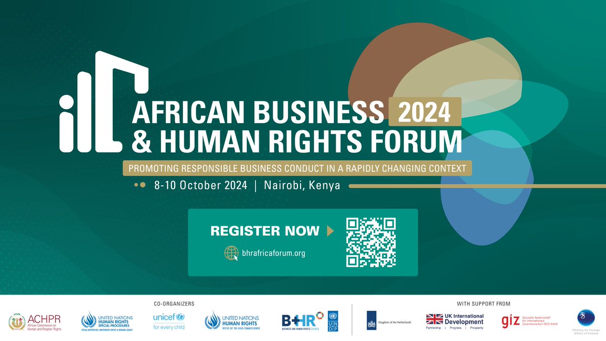 🌍 Join us at the #ABHRForum tomorrow Oct 8, 2024! Leigh Day’s panel features experts discussing business, human rights, and effective remedies for victims.

📍 UNON, Nairobi or join via Zoom
🕒14:00 EAT / 12:00 BST

🔗 Register now: shorturl.at/TcKgK