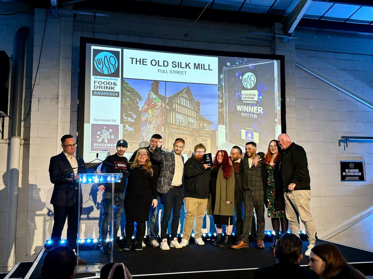 Next up is Best Pub, sponsored by Spaceman Marketing - congratulations to… 🎉 The Silk Mill 🎉