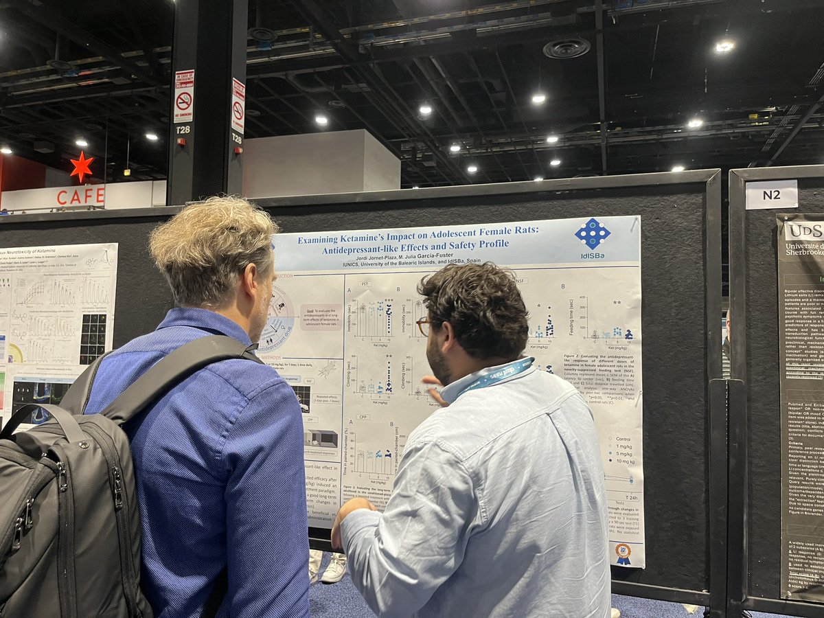 Jordi Jornet-Plaza (@jordijorneet) on Twitter photo Happy to share and discuss our results in #sfn2024 in Chicago! 🧠💊🐁 Happy to share and discuss our results in #sfn2024 in Chicago! 🧠💊🐁