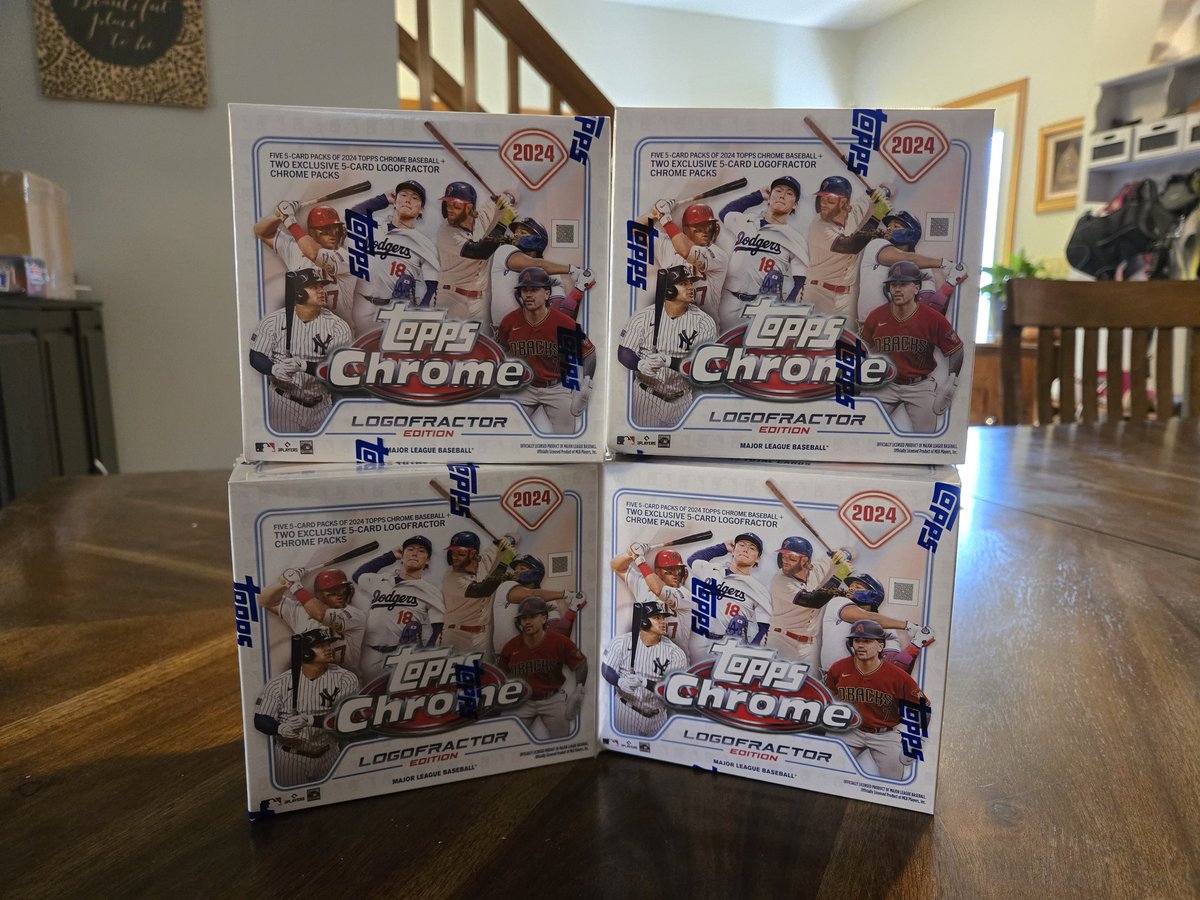 rdaex1's tweet image. ⚾ 2024 #topps Logofractor ⚾ 

4 box break
$60 per spot 

3 teams per person 

Draft team 1, random team 2 and 3!

4 taken, 6 remain! 

#boxbreak #boxbreaks #casebreak #casebreaks #teambreak #groupbreaks #groupbreak #sportscards #sportscard #toppschrome #bowman