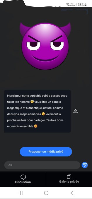 Ce genre de message qui fait trop plaisir 🥰😈 un abonn&eacute; adorable  ☆Plus que ce soir pour profitez des<a href="/tag/blonde"class="tags"><span>#blonde</span></a><a href="/tag/mym"class="tags"><span>#mym</span></a><a href="/tag/defilingerie"class="tags"><span>#defilingerie</span></a>