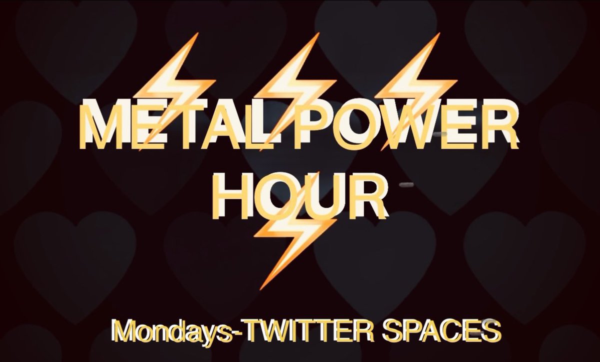 Mrsmetalcrazy22's tweet photo. Come join @metalcrazy22 and myself tonight for another addition of #MetalsPowerHour let's talk growth, celebrate weekly wins and network you never know where your skills could benefit someone. See y'all tonight at 7pm CST
https://t.co/h1UUgInwhG https://t.co/Ewg4azsyXY