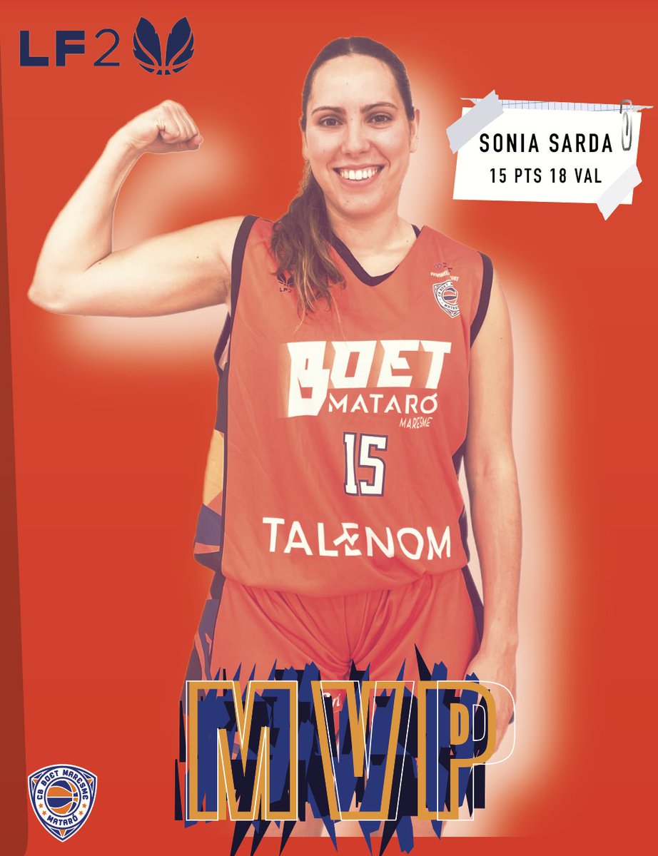 🏀 MVP de la Jornada | Lliga F2 🏀

🎉 El reconeixement aquesta setmana és per a la nostra base, <a href="/soniasardaa/">Sònia Sardà</a> del Talenom Boet Mataró! 🎉

Amb una actuació destacada a la pista, la Sonia va anotar 15 punts i va aconseguir una valoració de 18. 🔥 El seu lideratge i gran rendiment