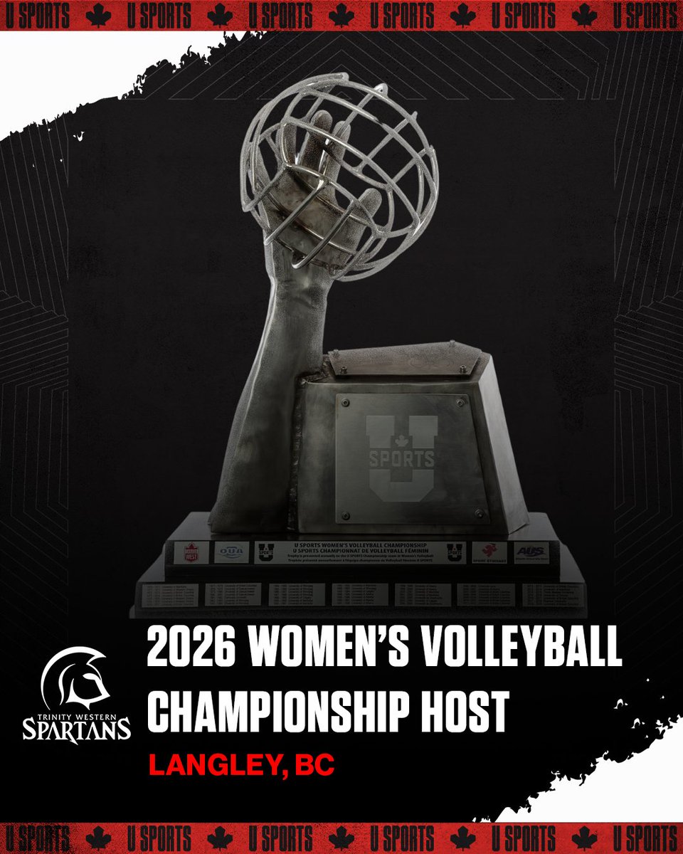 ➡️ U SPORTS Women’s Volleyball Championship heading to Langley for the first time

➡️ Le championnat de volleyball féminin de U SPORTS aura lieu à Langley pour la première fois

EN: en.usports.ca/x/nmws9
FR: fr.usports.ca/x/unut9