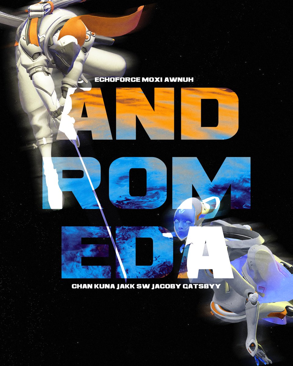 Andromeda (@esportsandr) on Twitter photo From our galaxy to yours, introducing Andromeda.
Ready to rock your world in <a href="/FACEIT_OW/">FACEIT Overwatch</a> League Season 3 Expert Division:
๐ก๏ธ @Chan__ow
โ๏ธ <a href="/fpskuna/">kuna</a>
โ๏ธ <a href="/jakk_ow/">jackson</a>
โ๏ธ SW
๐ <a href="/jacoby_ow/">jacoby</a>
๐ <a href="/GatsbyyGames/">NTMR Gatsbyy</a>
#ToTheStars | #FACEIT From our galaxy to yours, introducing Andromeda.
Ready to rock your world in <a href="/FACEIT_OW/">FACEIT Overwatch</a> League Season 3 Expert Division:
๐ก๏ธ @Chan__ow
โ๏ธ <a href="/fpskuna/">kuna</a>
โ๏ธ <a href="/jakk_ow/">jackson</a>
โ๏ธ SW
๐ <a href="/jacoby_ow/">jacoby</a>
๐ <a href="/GatsbyyGames/">NTMR Gatsbyy</a>
#ToTheStars | #FACEIT