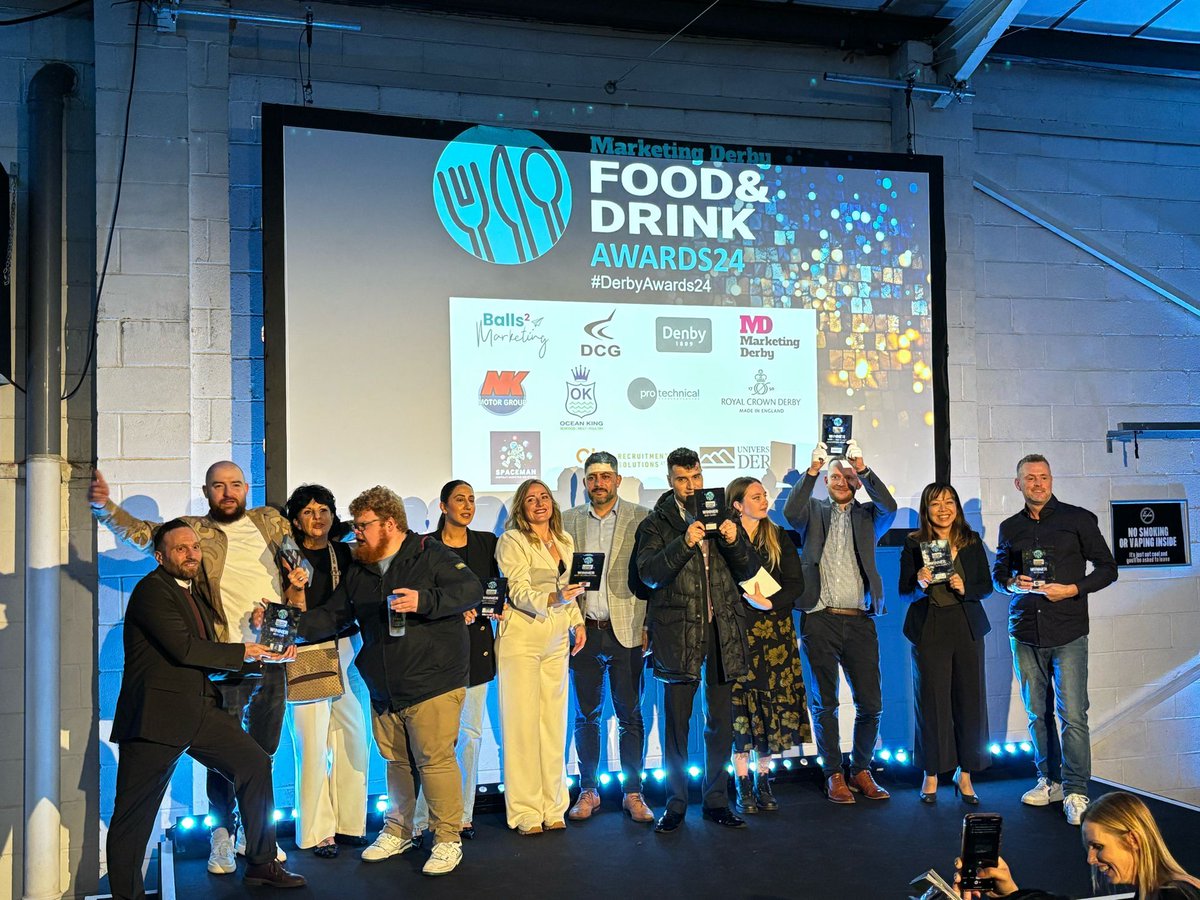 And that’s a wrap for the #DerbyAwards24! Thanks to everyone who came to The Chocolate Factory and congratulations to all of the incredible winners. Same time next year? 😉