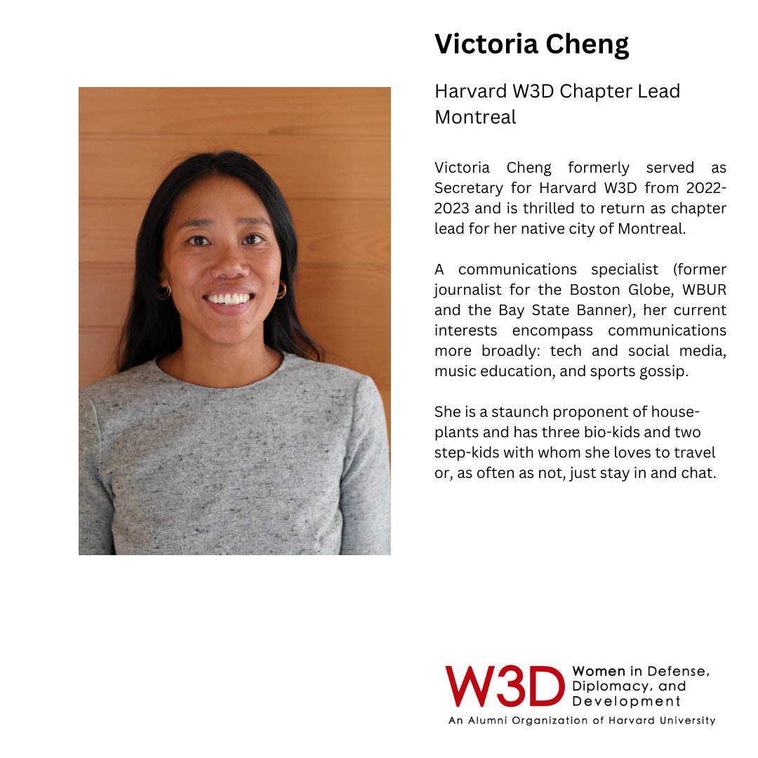 We're thrilled to announce two new Chapter Leads at Harvard W3D! ✨ 

Welcome to the team Renata Koch Alvarenga (<a href="/renatakoch9/">Renata Koch Alvarenga</a>, Harvard W3D Chapter Lead Brazil) and Victoria Cheng (Harvard W3D Chapter Lead Montreal) 🚀