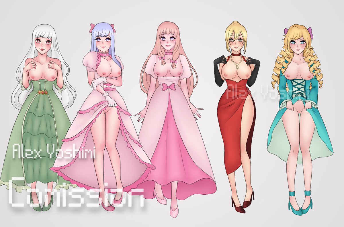 AlexYoshimi's tweet photo. Subo otra comisión ^^ son Sophia Ascart, Selena Gilbert, Lilia Rainworth, Angelica Rapha y Claire Francois.

#nsfwtwtًً #comission #art  #comissionsopen https://t.co/x6BAovNuhw