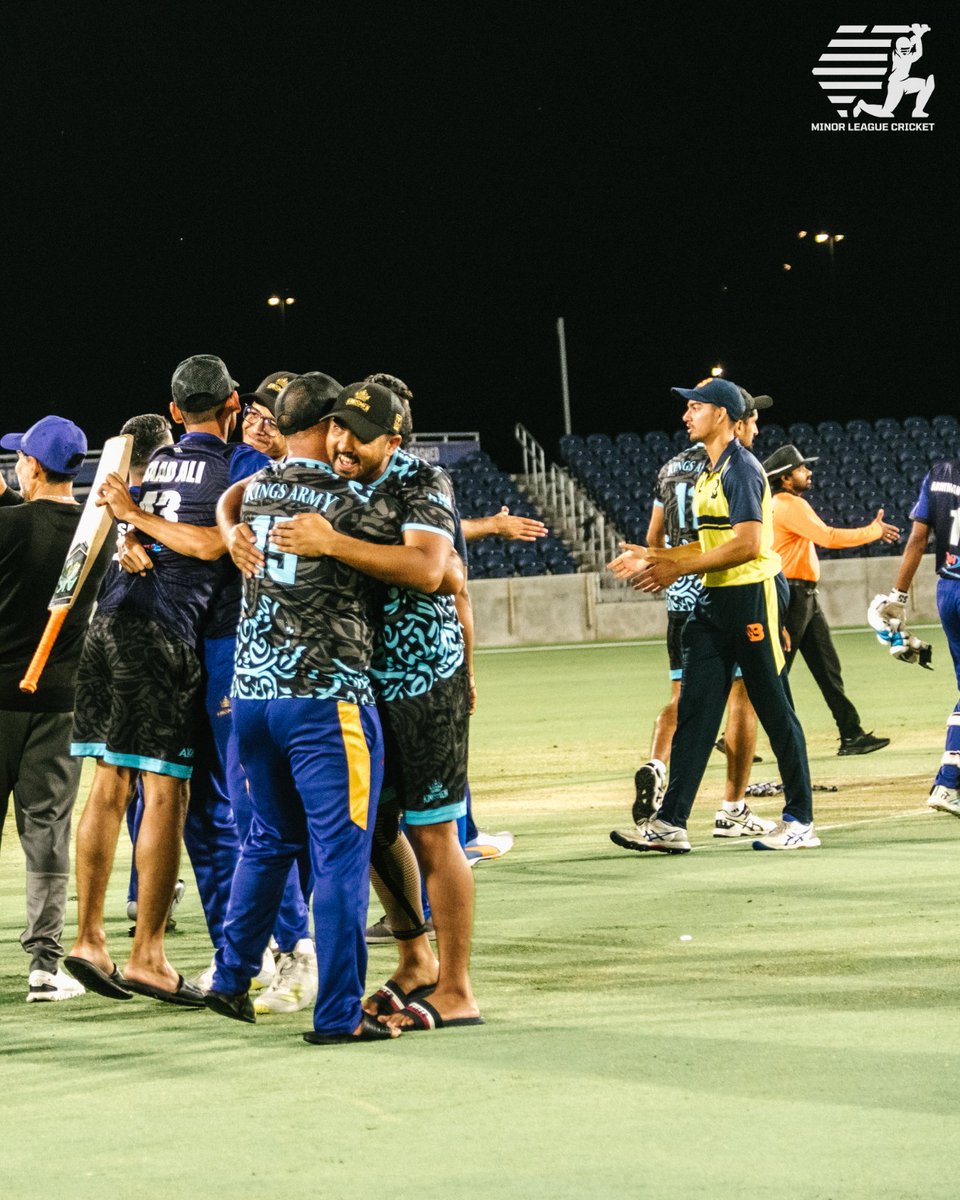 The winning moment 🤗 

Congratulations to the Chicago Kingsmen, your #MiLC2024 CHAMPIONS!!!!! 🔥 👑 🏏