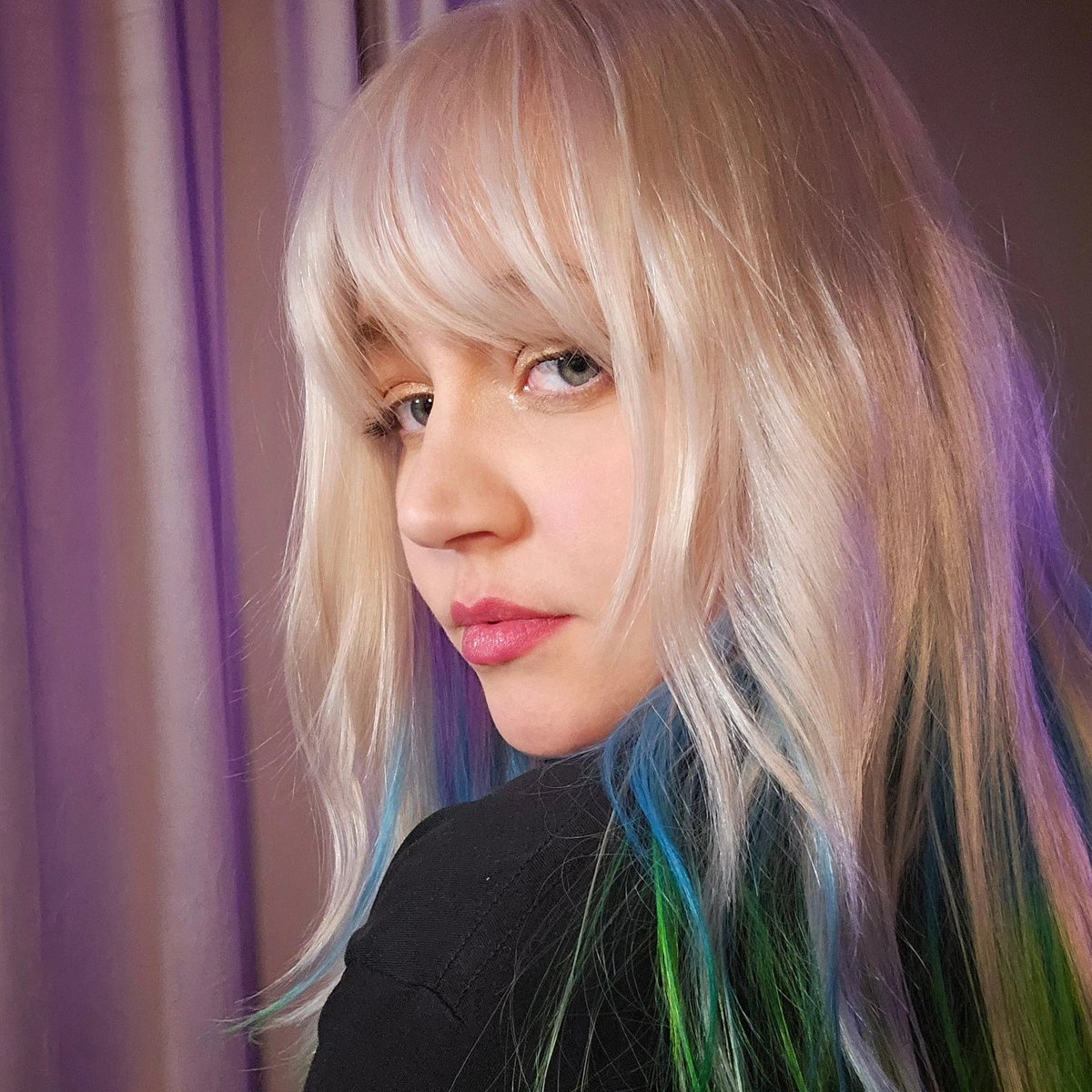 new hair 🌿🌊🍇