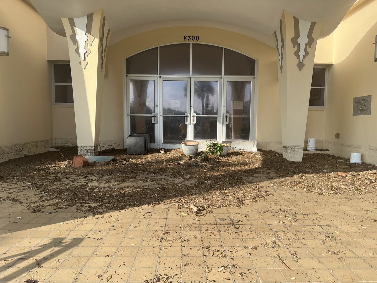 FrVictorr's tweet photo. Hurricane Helene wrecked our parish, school, &amp; community. Every building on campus was flooded - even the church (our highest building) had over a foot of water. Some had 4.5ft. Many of us lost everything: businesses, homes, stuff. But we’re alive, praise God. And now Milton… https://t.co/OINYphUgEW
