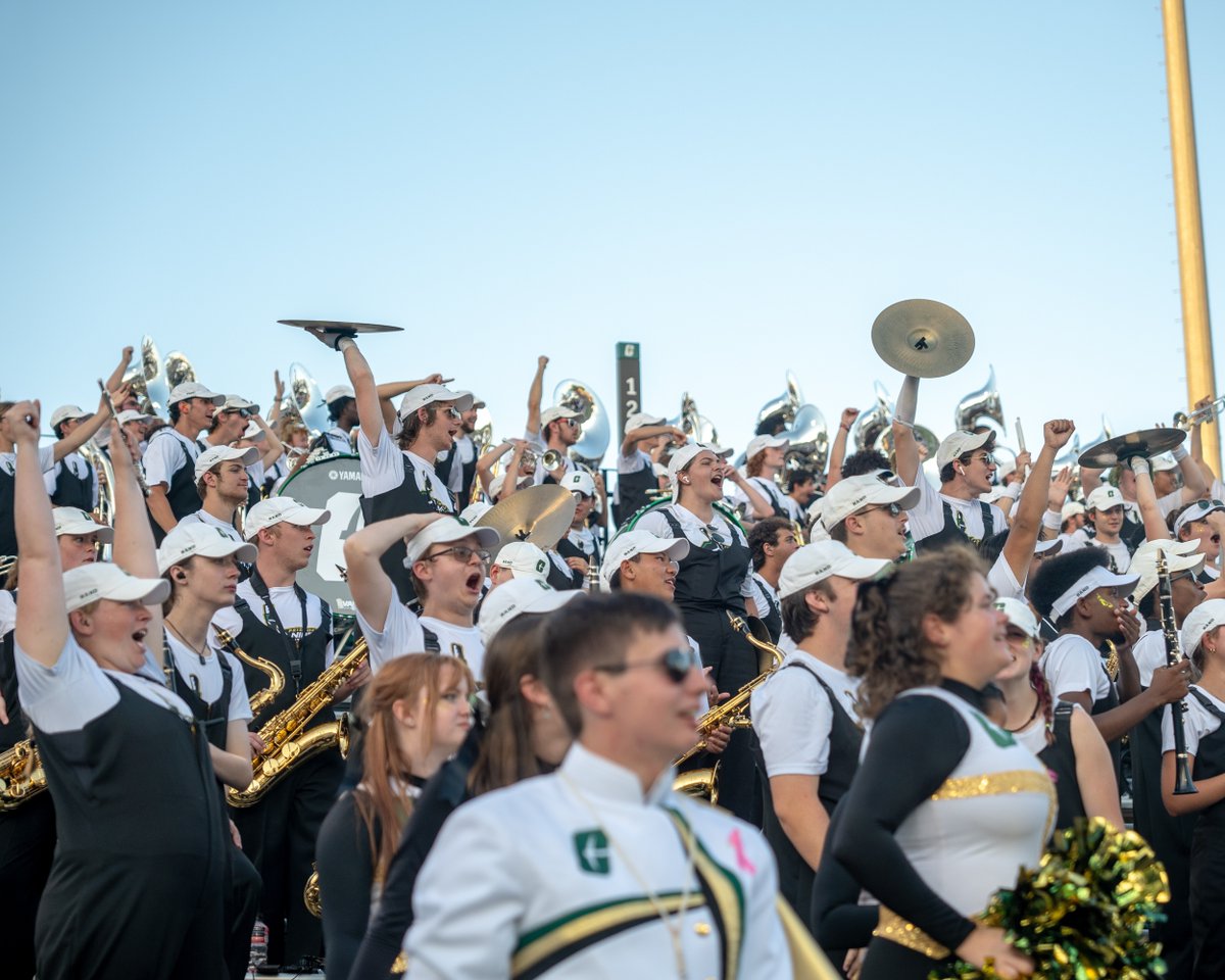 PNNMB's tweet photo. Gameday Recap: Charlotte vs ECU! We brought the energy, the music, and the fun! 🏈⛏️💚 #pnnmb #unccharlotte #goniners https://t.co/CLfDqJeG1C