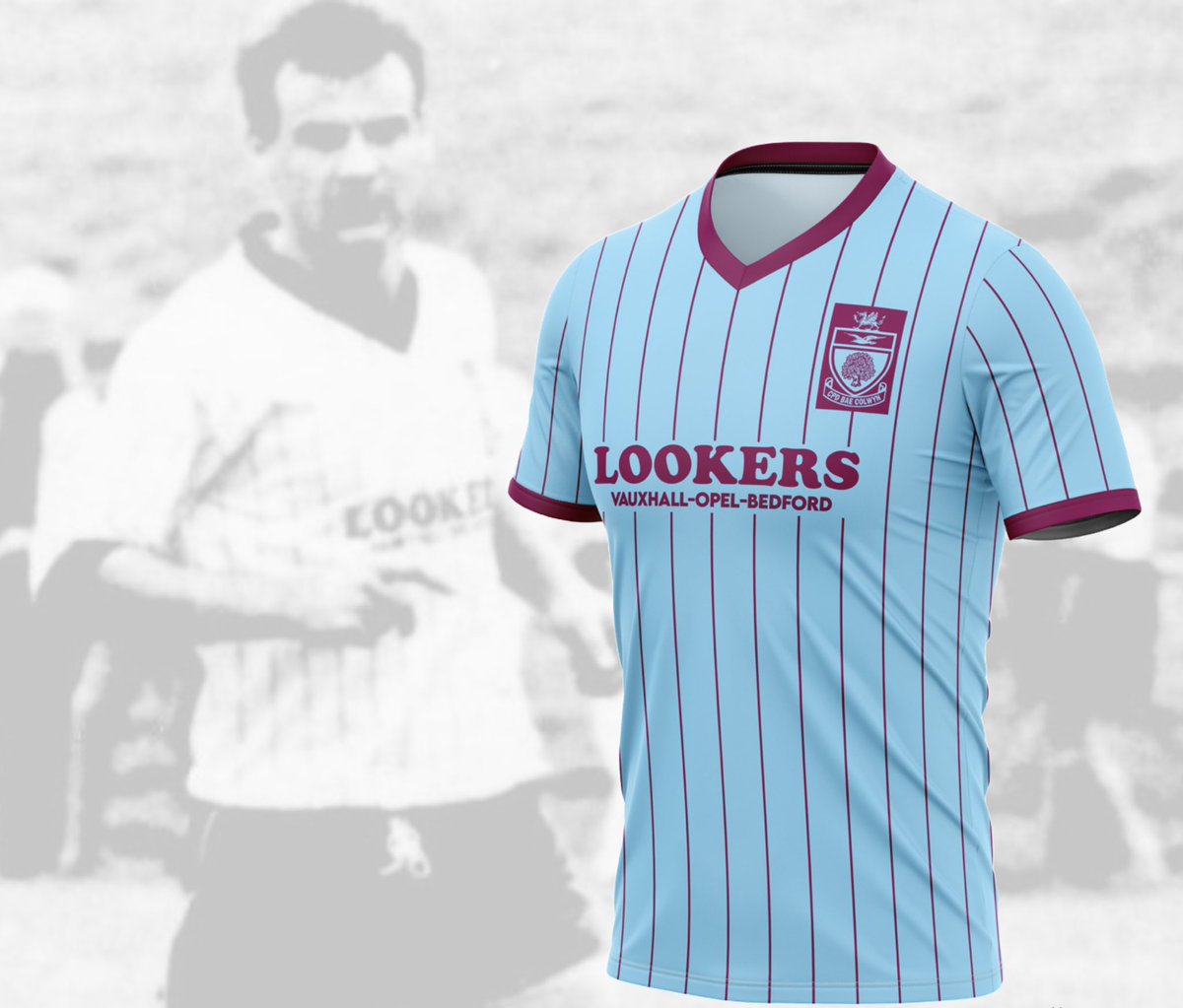 ColwynBayFC's tweet photo. Colwyn Bay FC are markimg  40 years since our first game at our Llanelian Road home and have teamed up with Technical Kit Partner @hgsportswear by commissioning a retro shirt.

Menbers of the Registered Supporters will be emailed this week and  can vote for their favourite. https://t.co/ER9GFS1epY
