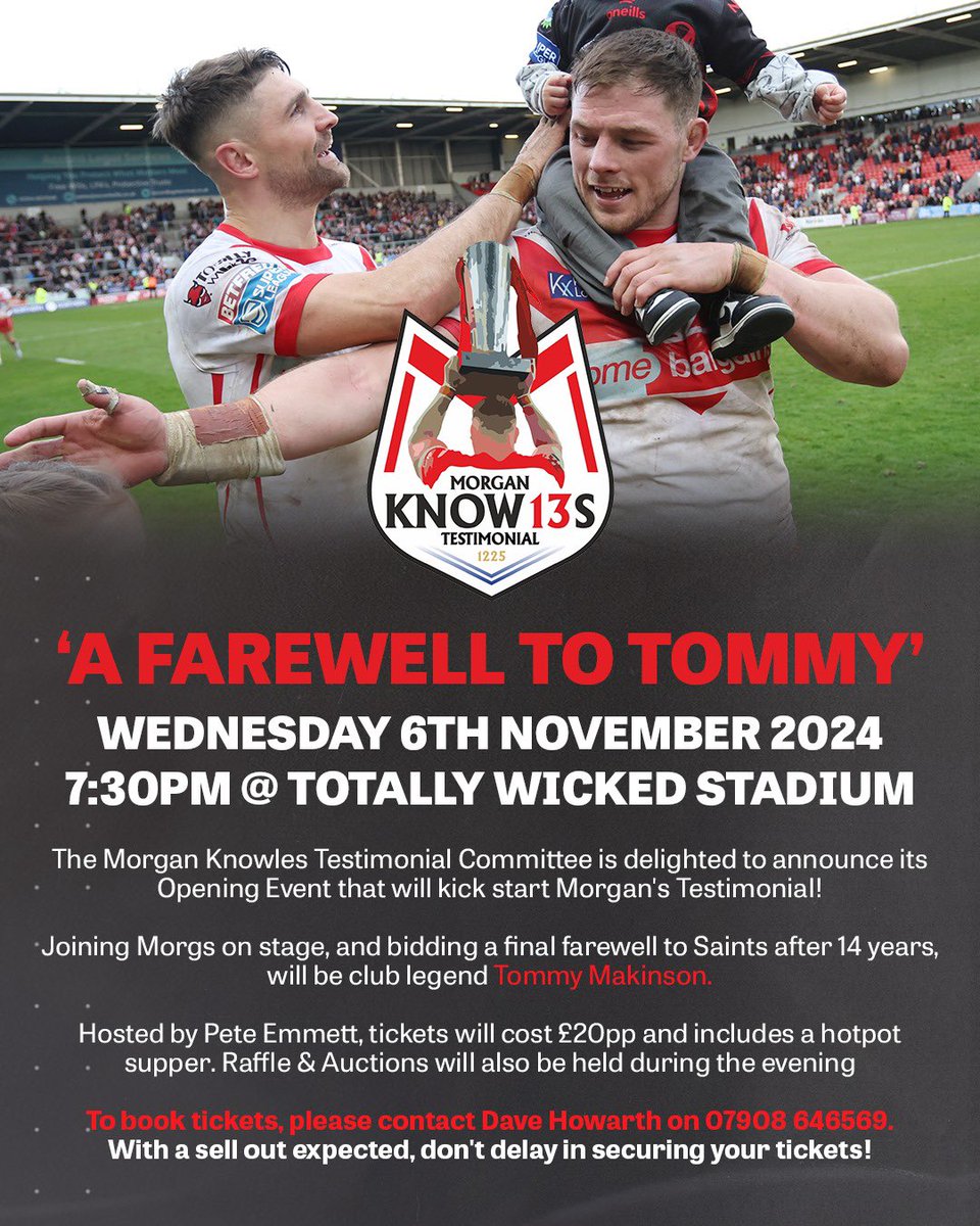 Happy to announce the 1st event of the Testimonial year📢