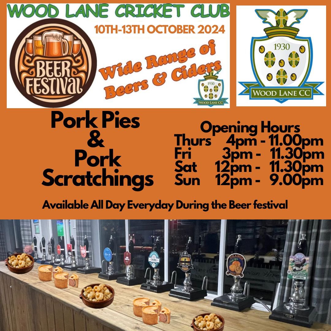 woodlanecc's tweet photo. More info and times for our Beer Fest which starts on Thursday 4pm https://t.co/JuQi5B9YTQ