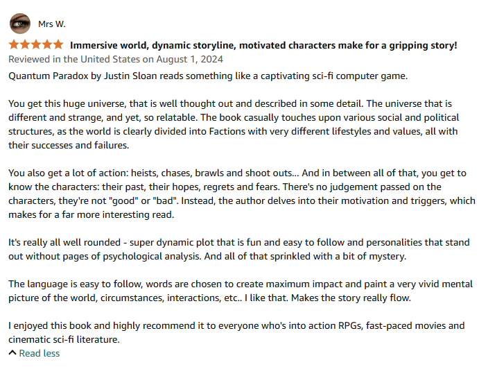 The Quantum Trilogy is out! If you have no idea what it is, here's a short review of the first book in the series, Quantum Paradox, to give you an idea. 😉 

And IT'S FREE  for the next week!!! 🔥 Get it here: 
amazon.com/Quantum-Parado…

#PQReview <a href="/JoinPlanetQuest/">PlanetQuest</a> #PQX
