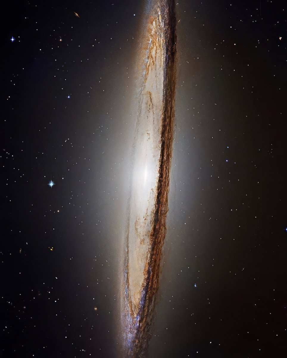 CuriosityonX's tweet photo. The sombrero Galaxy in incredible detail https://t.co/WE2wvJjGeO