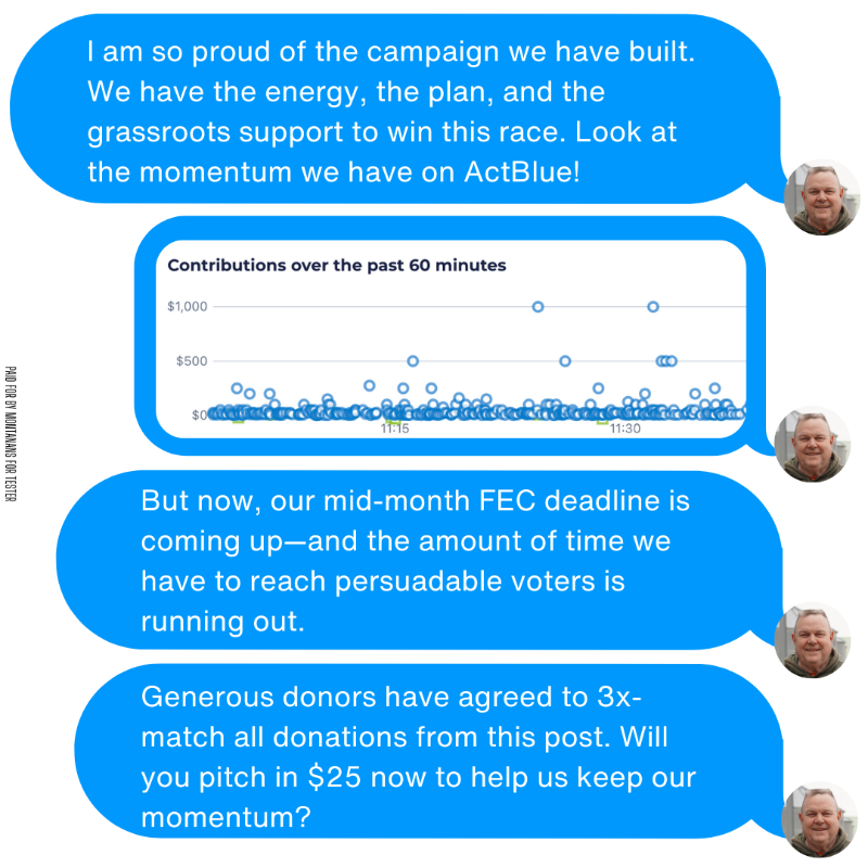 jontester's tweet photo. We need to raise $100,000 through posts like this one to fully fund our get-out-the-vote efforts and defend Montana’s way of life. Can I count you in?

Your gift will go three times as far to help us beat back Mitch McConnell and Tim Sheehy’s attacks.