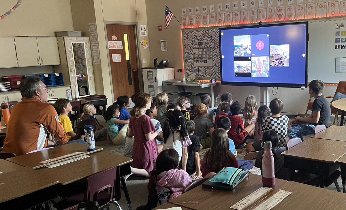 Our 3rd graders <a href="/cox_comets/">Cox_Comets</a> are taking part in a virtual field trip via Google Meet with an alligator specialist from Texas Tech! We love seeing our teachers create such amazing experiences for our students.