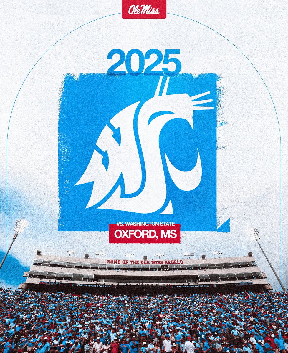 OleMissFB's tweet image. New Home Opponent for 2025 Season 🚨

#HottyToddy