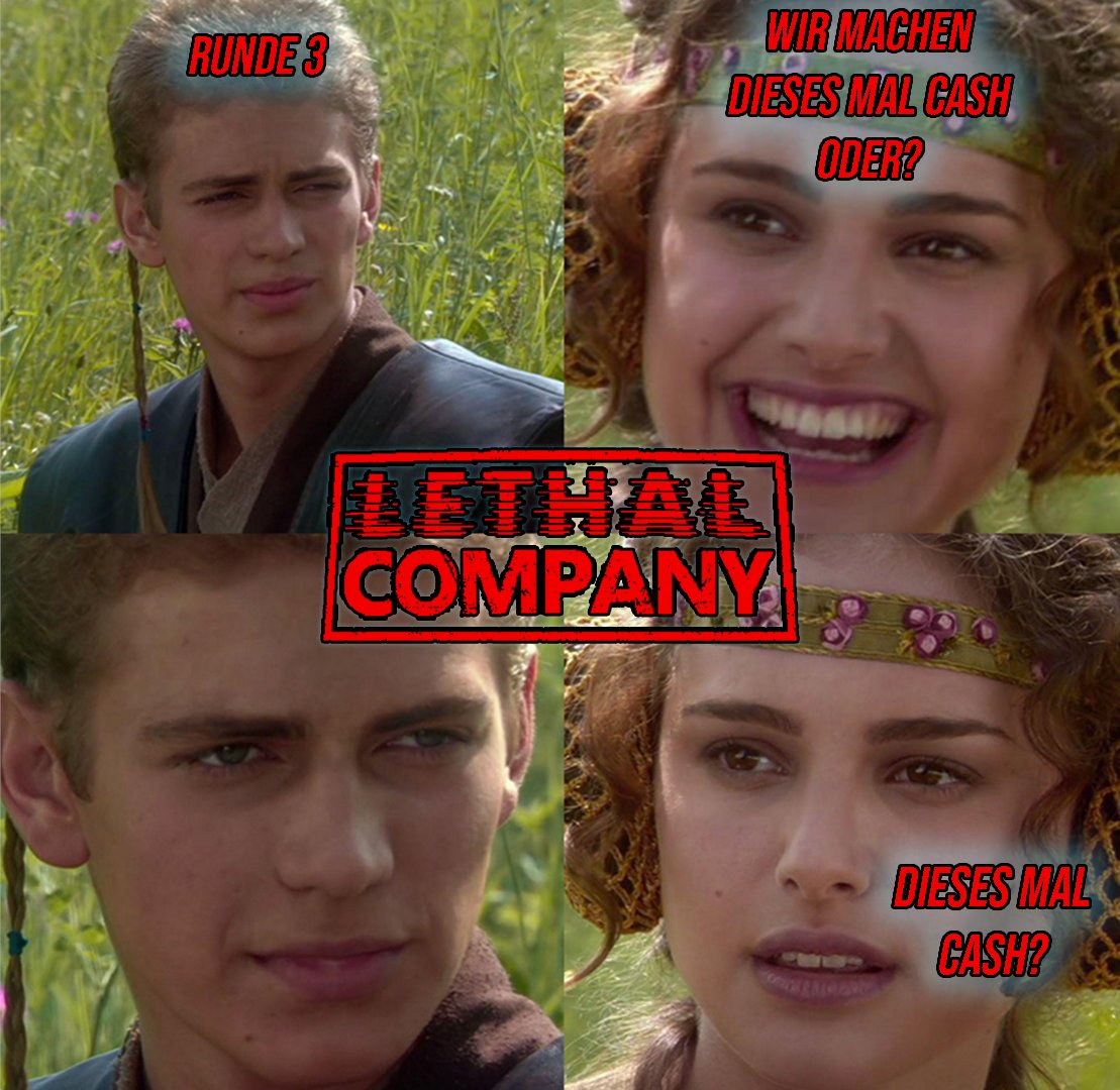 youtu.be/ir0yWE9rar8
Montag war Mist? Dann gibt´s ne neue Runde Lethal Company mit
<a href="/lookslikeLink/">MarceL³</a> <a href="/LinaFleer/">Lina Fleer</a> <a href="/TypischNils_/">Nisl</a> <a href="/DefaultDake/">Dake</a> auf die Augen und Ohren.